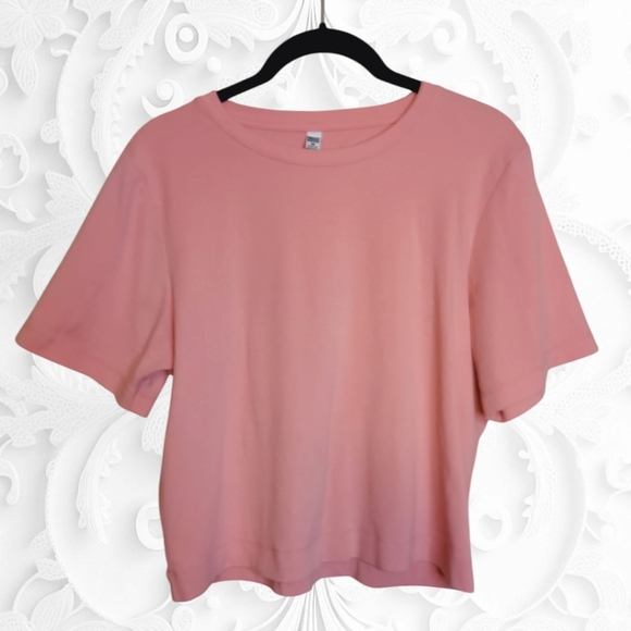 Uniqlo Pink Boxy Cut Short Sleeve T-Shirt - Picture 1 of 3